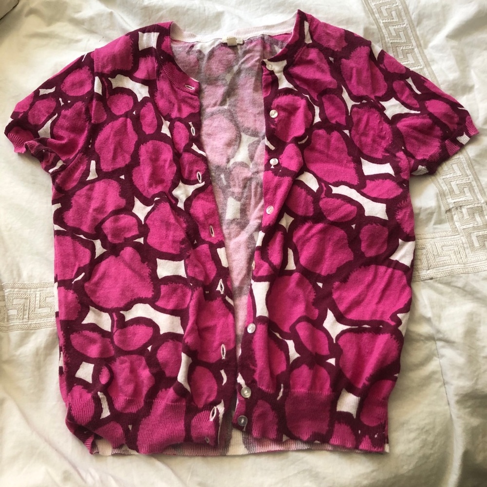 J. Crew Pink Cardigan